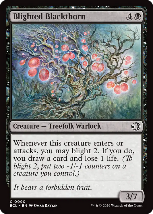 Blighted Blackthorn [Lorwyn Eclipsed] [Foil]