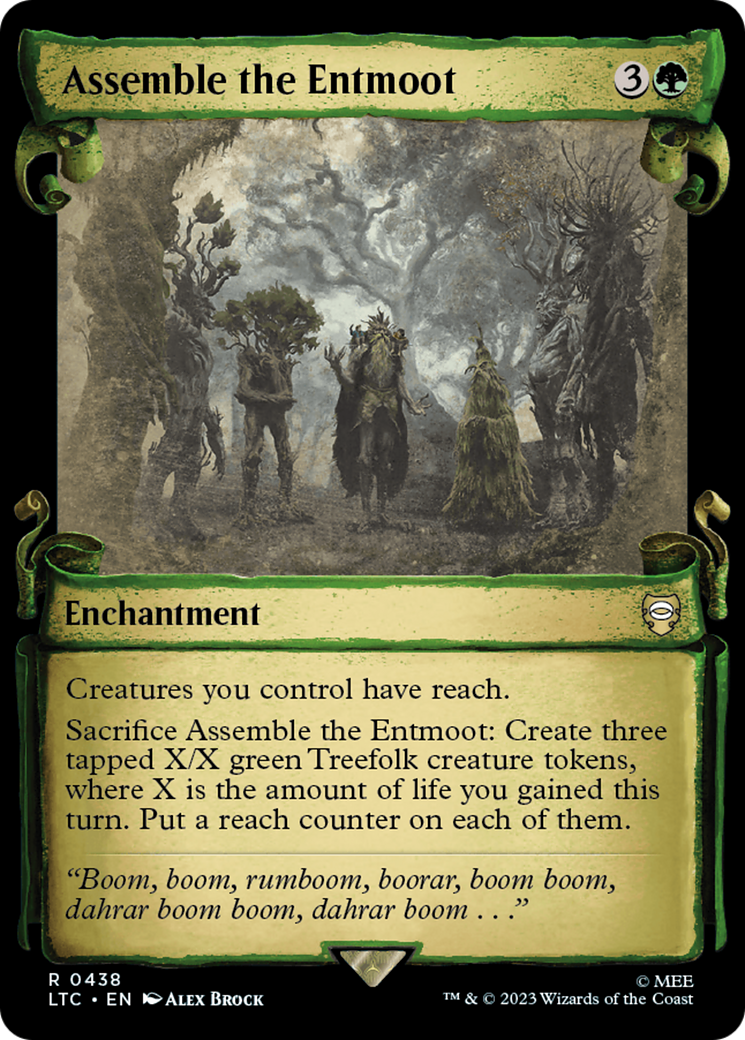 Assemble the Entmoot [The Lord of the Rings: Tales of Middle-Earth Commander Showcase Scrolls] [Foil]