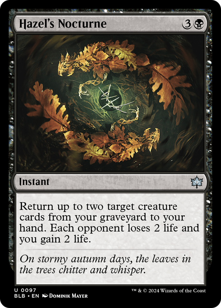 Hazel's Nocturne [Bloomburrow] [Foil]