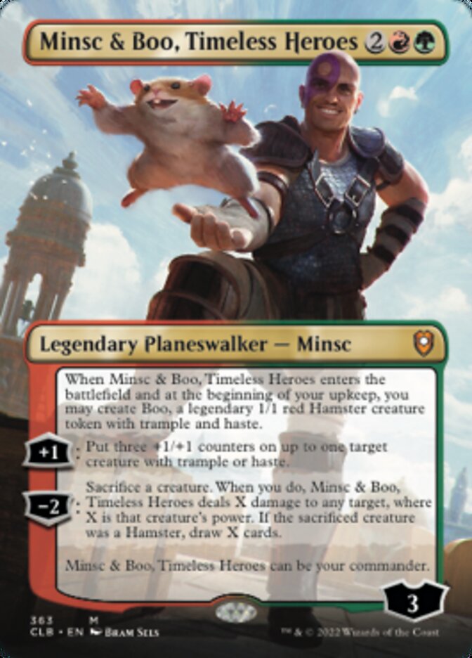 Minsc & Boo, Timeless Heroes (Borderless) [Commander Legends: Battle for Baldur's Gate] [Foil]