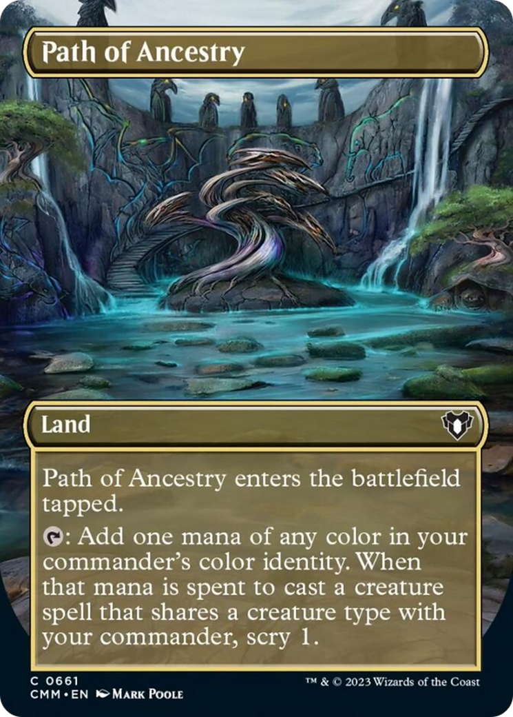 Path of Ancestry (Borderless Alternate Art) [Commander Masters] [Foil]