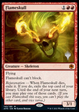 Flameskull (Promo Pack) [Dungeons & Dragons: Adventures in the Forgotten Realms Promos] [Foil]
