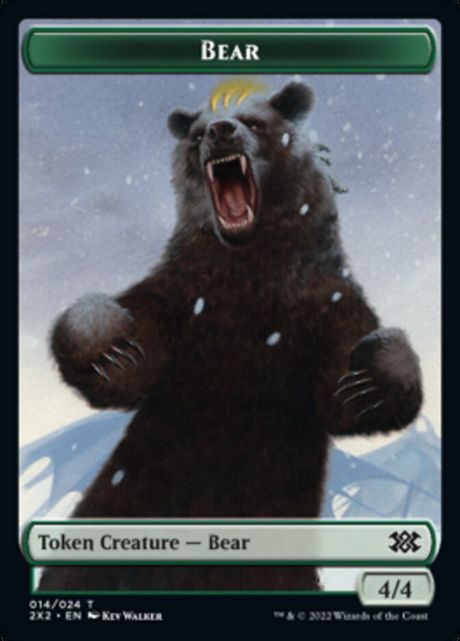 Bear // Eldrazi Scion Double-Sided Token [Double Masters 2022 Tokens] [Foil]