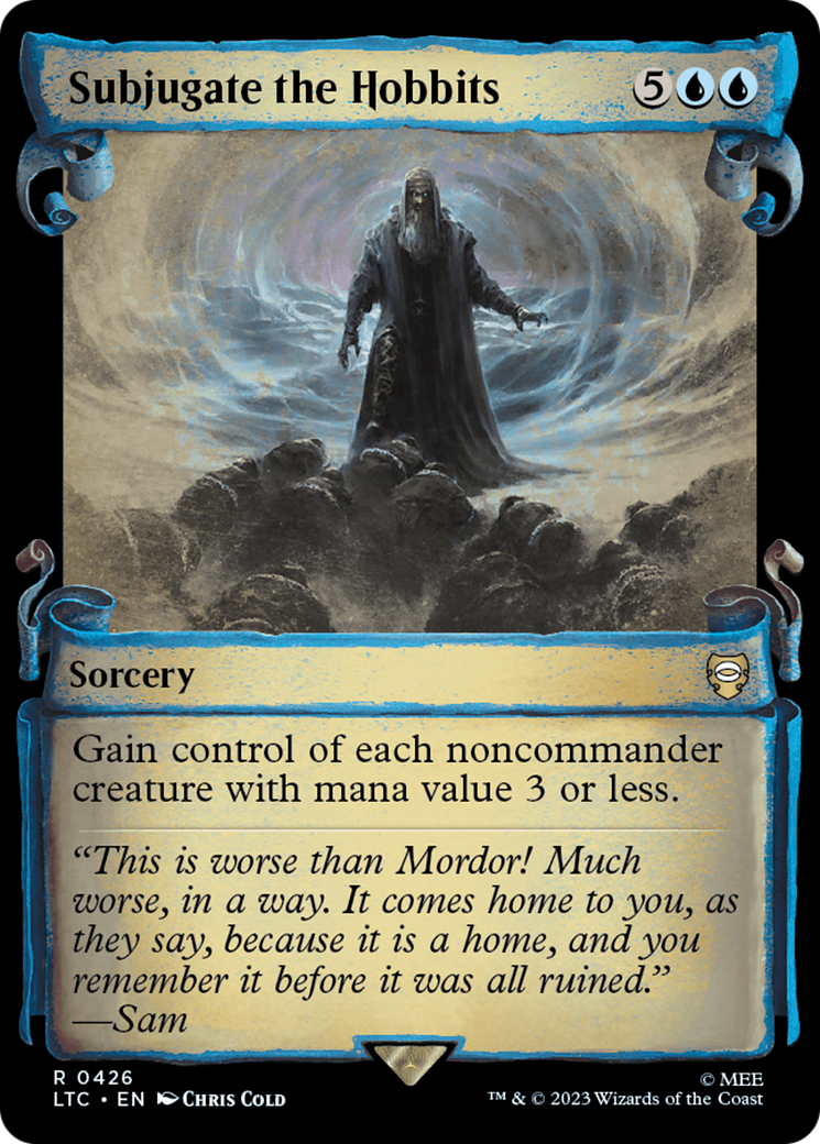 Subjugate the Hobbits [The Lord of the Rings: Tales of Middle-Earth Commander Showcase Scrolls] [Foil]