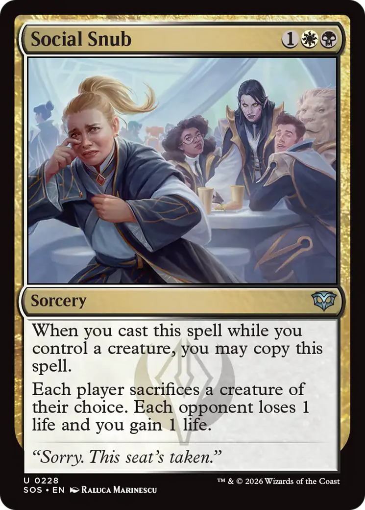Social Snub [Secrets of Strixhaven] [Foil]