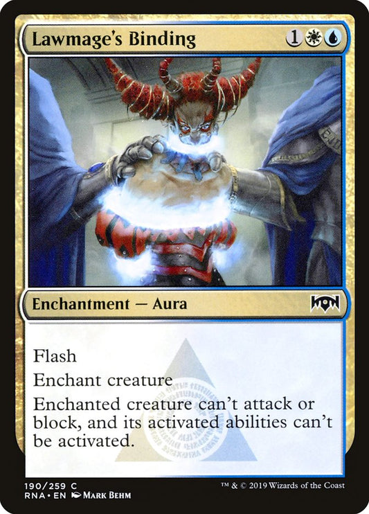 Lawmage's Binding [Ravnica Allegiance] [Foil]
