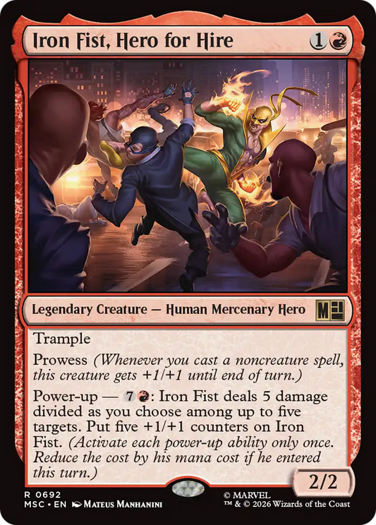 Iron Fist, Hero for Hire [Marvel Super Heroes Commander]