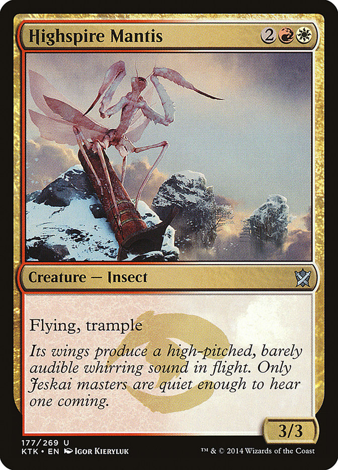Highspire Mantis [Khans of Tarkir] [Foil]