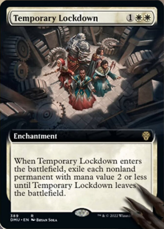 Temporary Lockdown (Extended Art) [Dominaria United] [Foil]