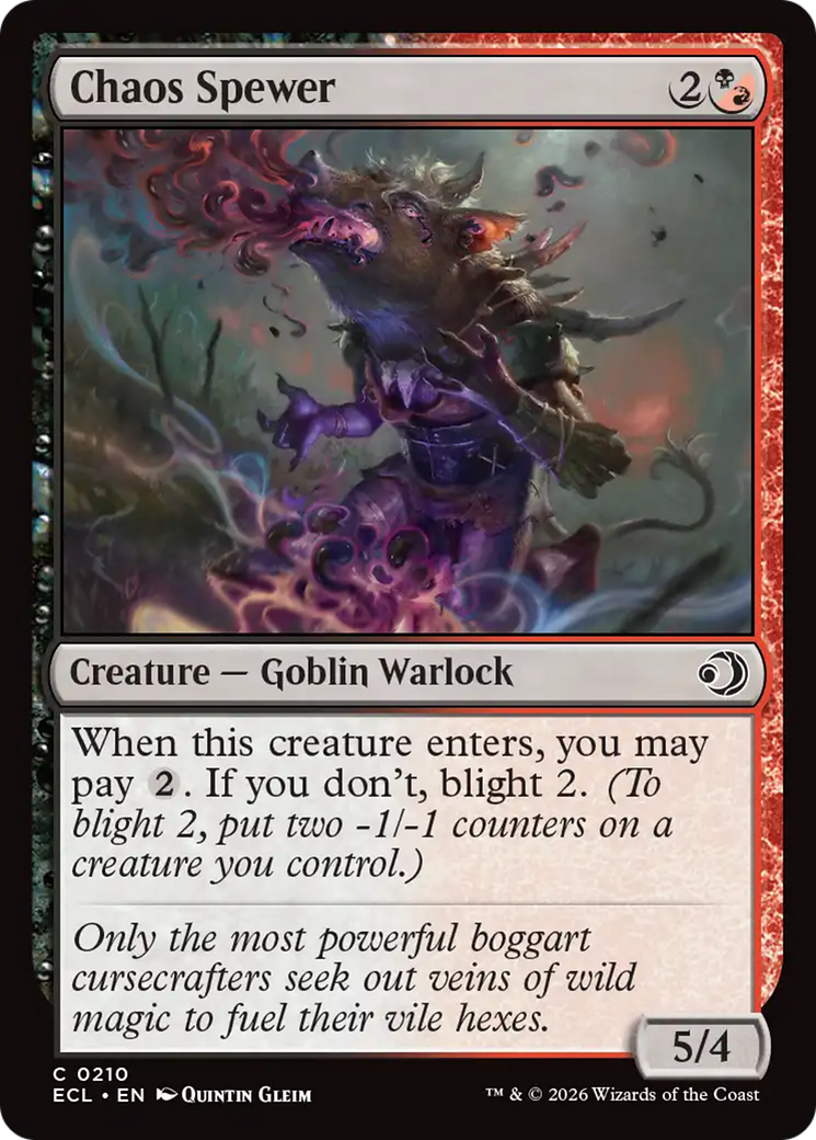 Chaos Spewer [Lorwyn Eclipsed] [Foil]
