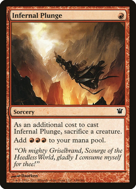 Infernal Plunge [Innistrad] [Foil]