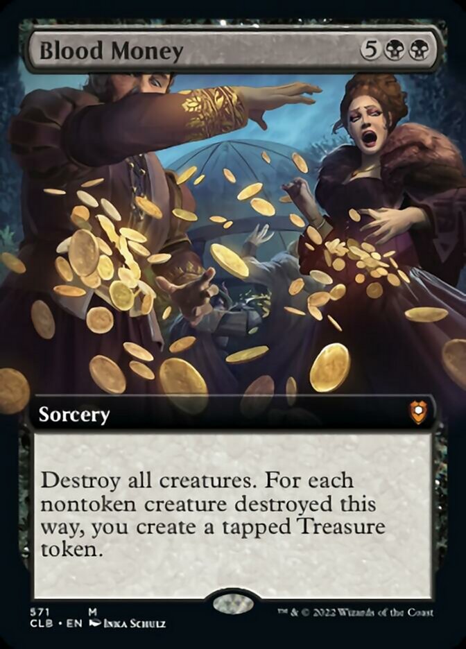 Blood Money (Extended Art) [Commander Legends: Battle for Baldur's Gate] [Foil]