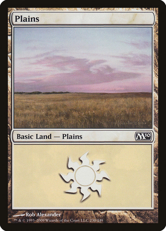 Plains (230) [Core Set 2010] [Foil]