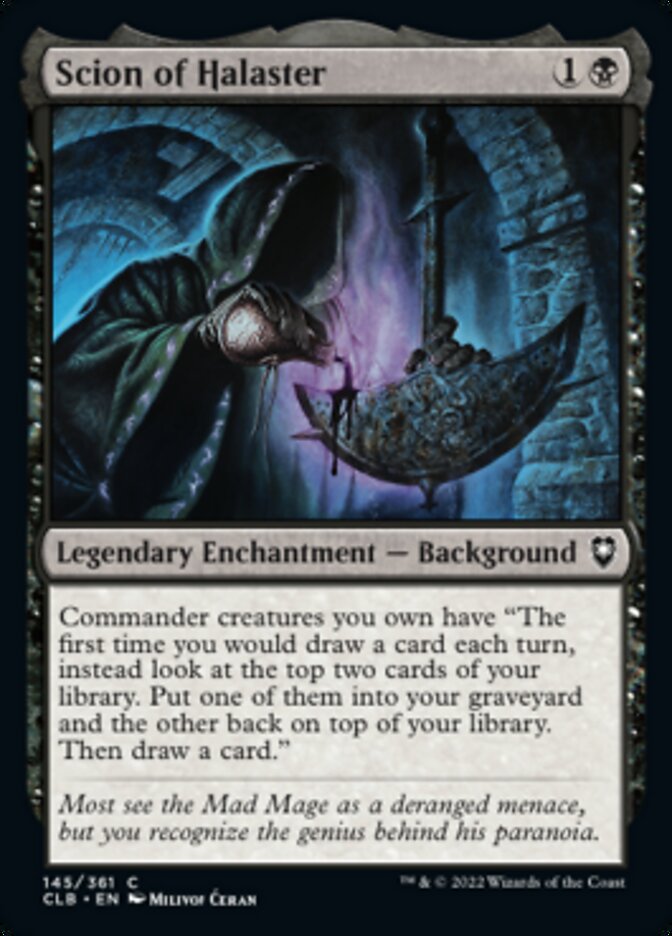Scion of Halaster [Commander Legends: Battle for Baldur's Gate] [Foil]