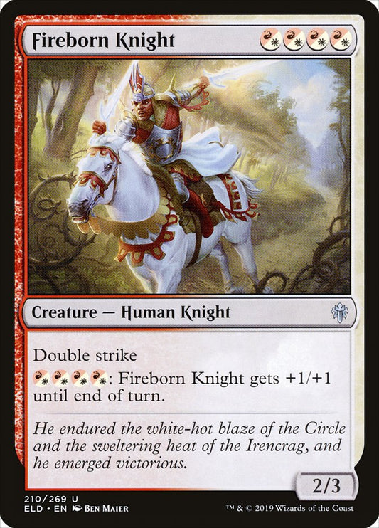 Fireborn Knight [Throne of Eldraine] [Foil]