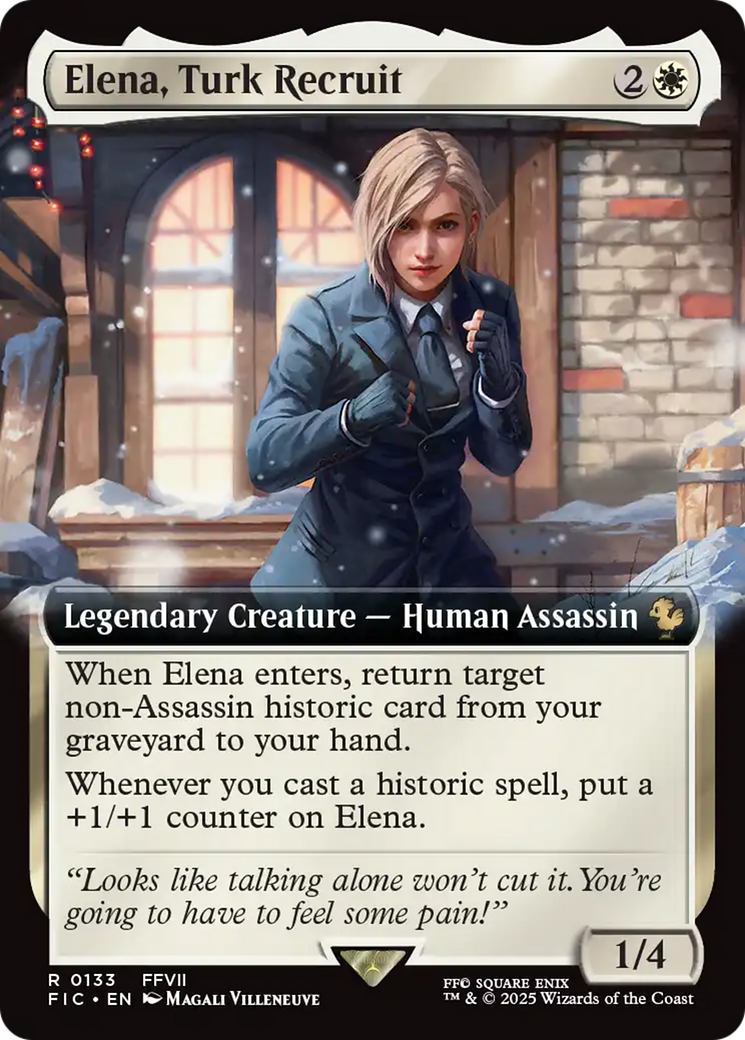 Elena, Turk Recruit (Extended Art) [FINAL FANTASY Commander] [Foil]