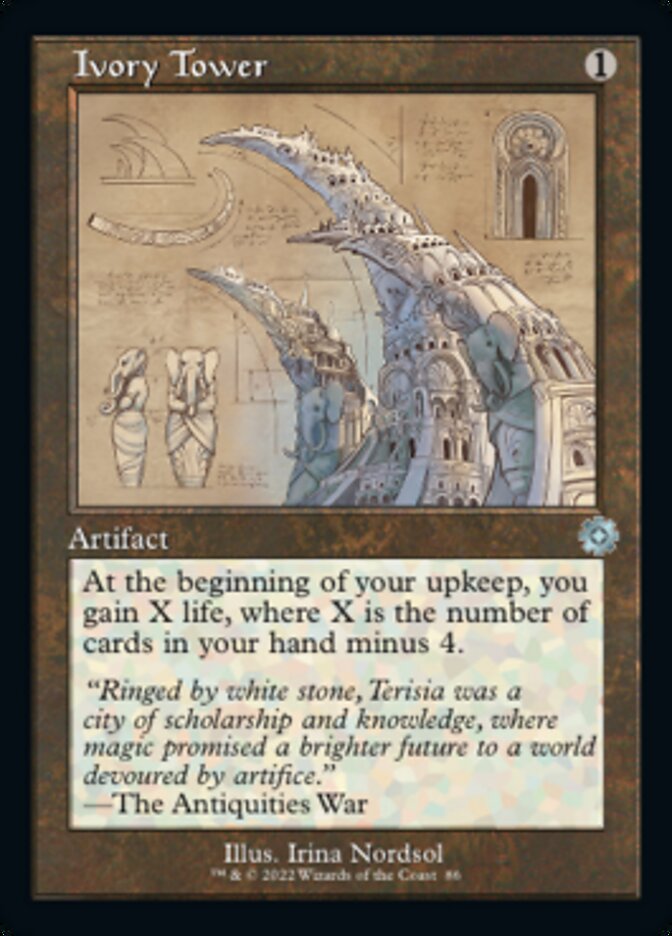 Ivory Tower (Retro Schematic) [The Brothers' War Retro Artifacts] [Foil]