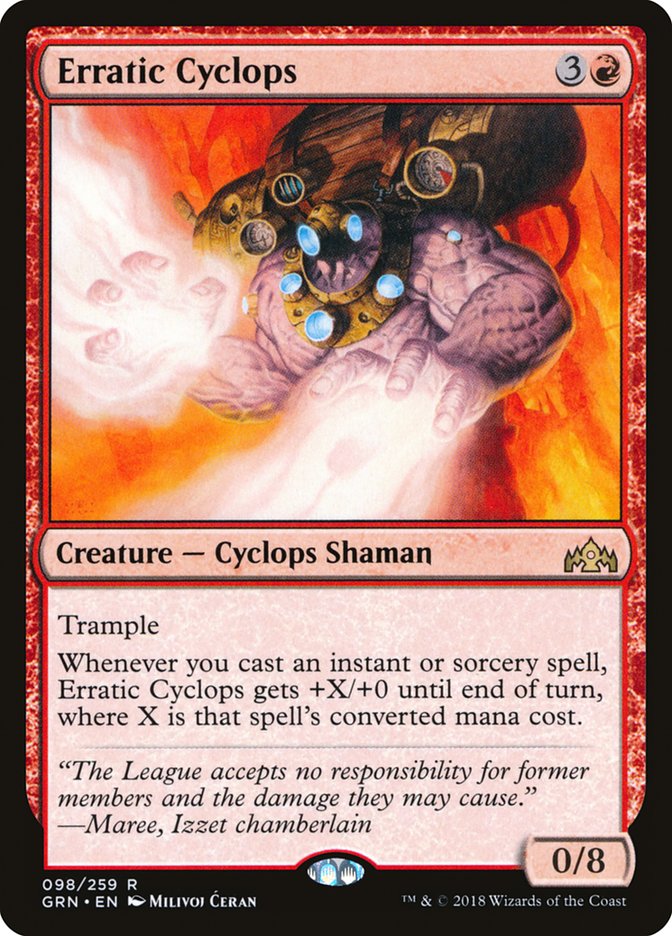 Erratic Cyclops [Guilds of Ravnica] [Foil]