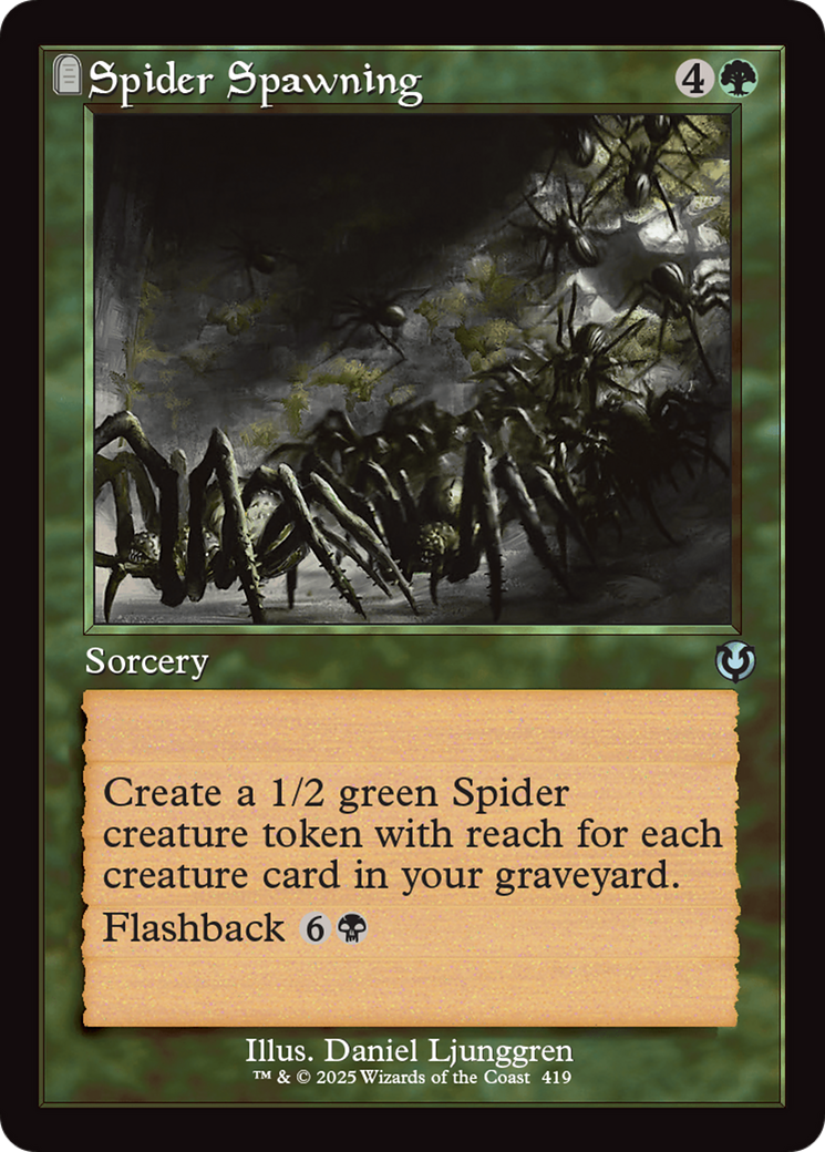 Spider Spawning (Retro Frame) [Innistrad Remastered] [Foil]