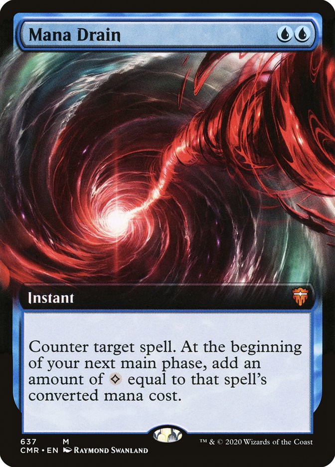 Mana Drain (Extended Art) [Commander Legends] [Foil]