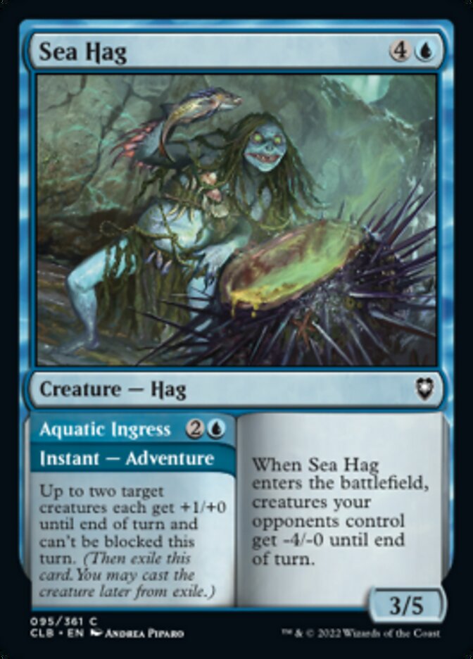 Sea Hag // Aquatic Ingress [Commander Legends: Battle for Baldur's Gate] [Foil]