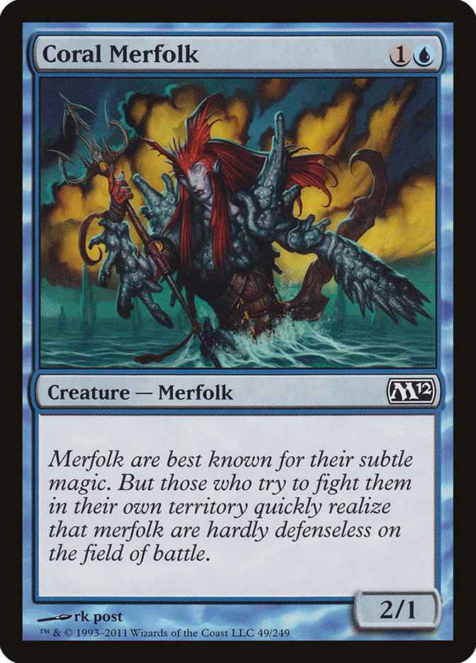 Coral Merfolk [Core Set 2012] [Foil]