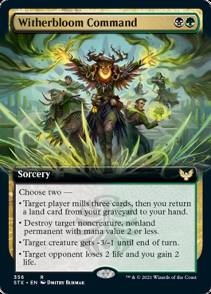 Witherbloom Command (Extended Art) [Strixhaven: School of Mages] [Foil]