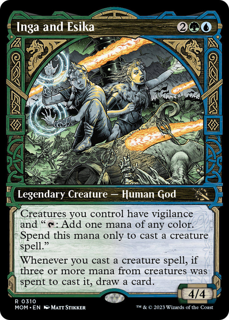 Inga and Esika (Showcase Planar Booster Fun) [March of the Machine] [Foil]