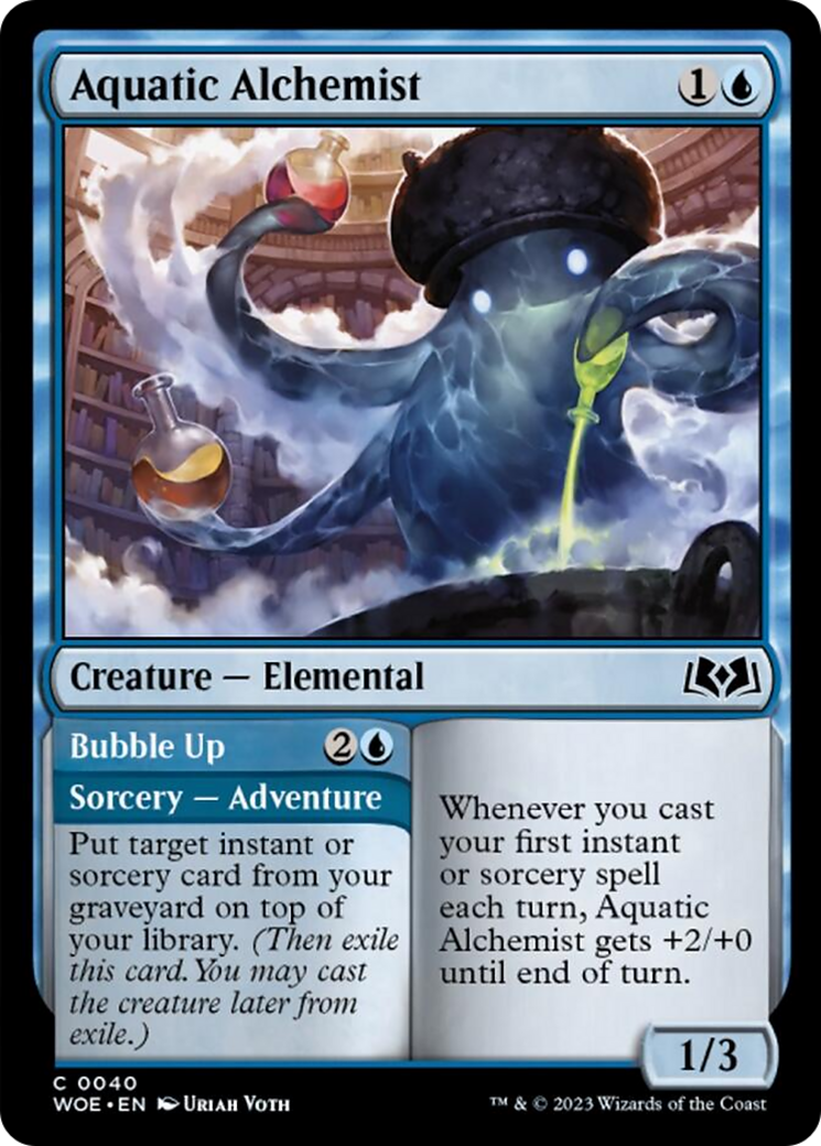 Aquatic Alchemist // Bubble Up [Wilds of Eldraine] [Foil]