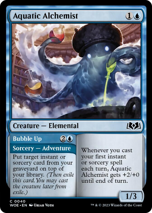 Aquatic Alchemist // Bubble Up [Wilds of Eldraine] [Foil]