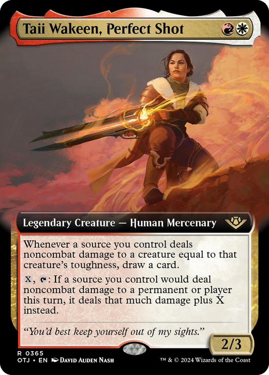 Taii Wakeen, Perfect Shot (Extended Art) [Outlaws of Thunder Junction] [Foil]