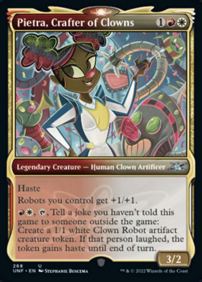 Pietra, Crafter of Clowns (Showcase) [Unfinity] [Foil]
