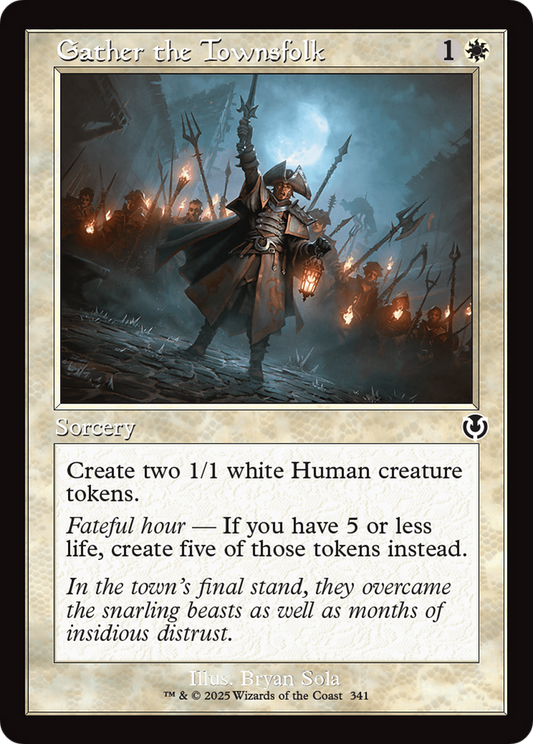 Gather the Townsfolk (Retro Frame) [Innistrad Remastered] [Foil]