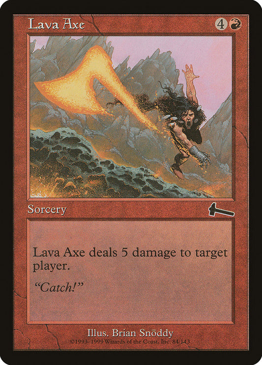 Lava Axe [Urza's Legacy] [Foil]
