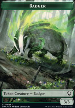 Soldier // Badger Double-Sided Token [Dominaria United Tokens]