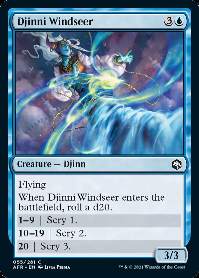 Djinni Windseer [Dungeons & Dragons: Adventures in the Forgotten Realms] [Foil]