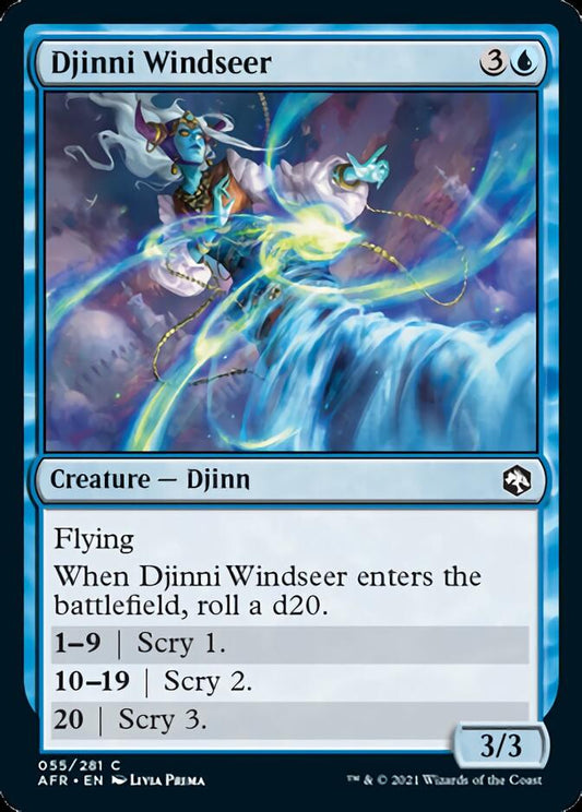 Djinni Windseer [Dungeons & Dragons: Adventures in the Forgotten Realms] [Foil]