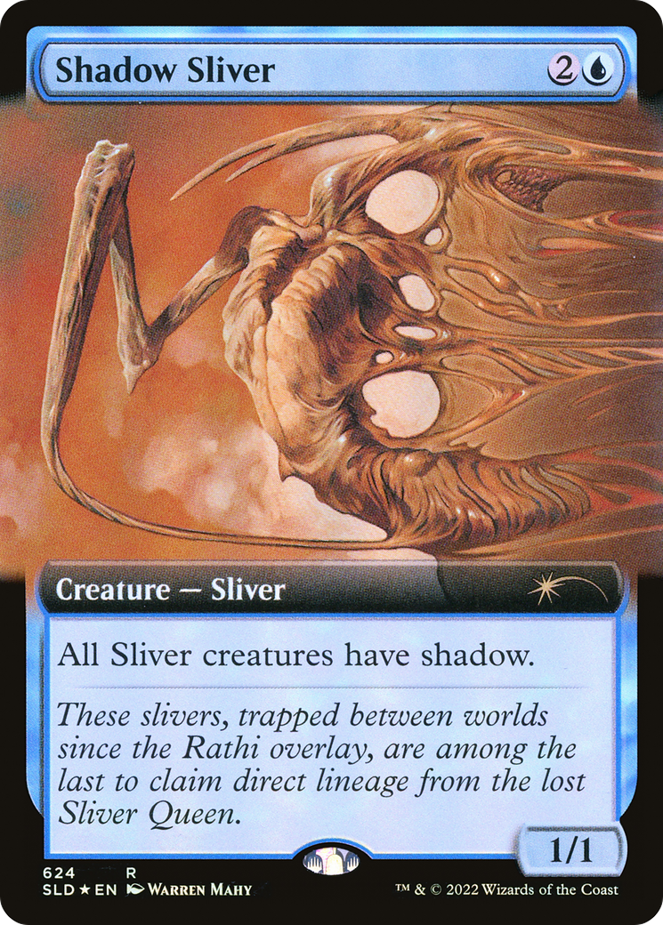 Shadow Sliver (Extended Art) [Secret Lair Drop Promos] [Foil]