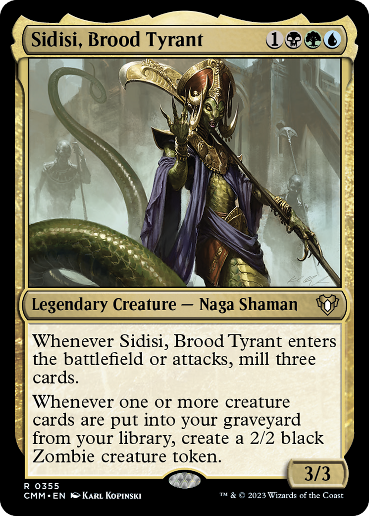 Sidisi, Brood Tyrant [Commander Masters] [Foil]