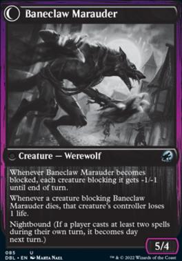 Baneblade Scoundrel // Baneclaw Marauder [Innistrad: Double Feature]