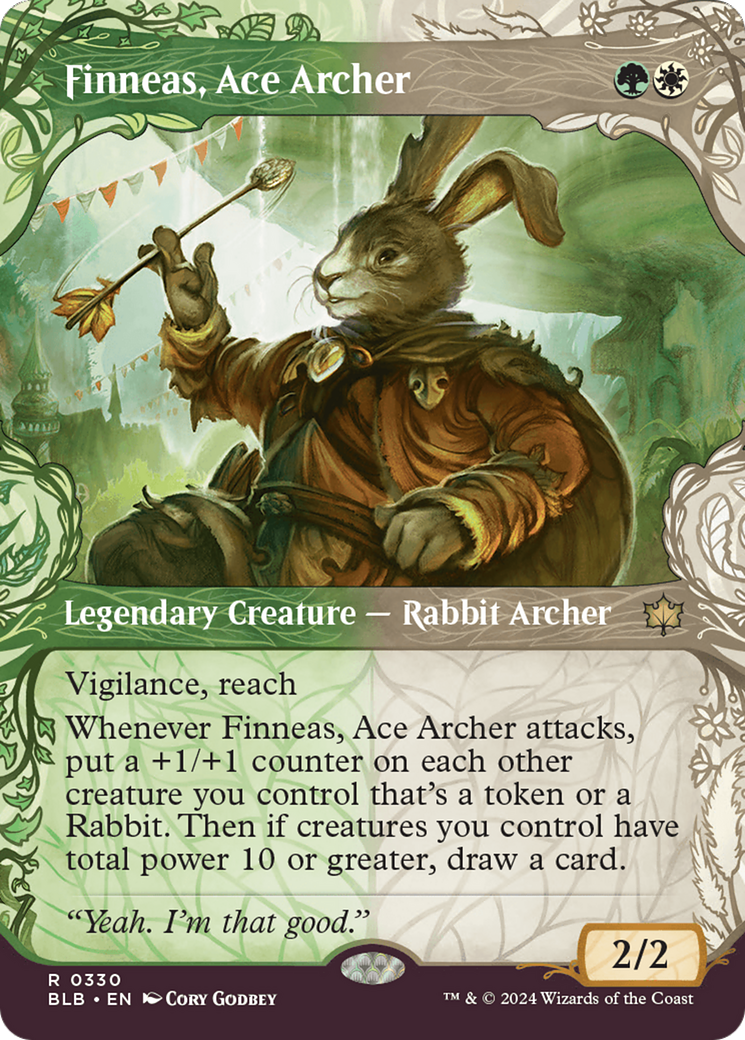 Finneas, Ace Archer (Showcase) [Bloomburrow] [Foil]