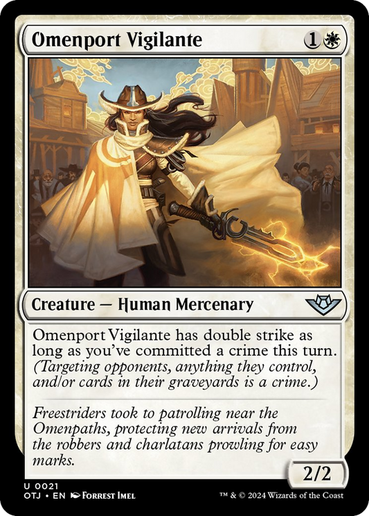 Omenport Vigilante [Outlaws of Thunder Junction] [Foil]