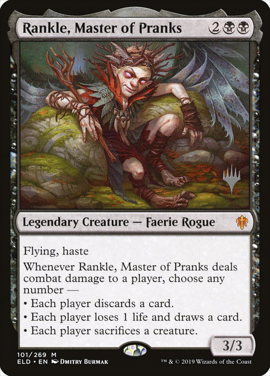 Rankle, Master of Pranks (Promo Pack) [Throne of Eldraine Promos] [Foil]