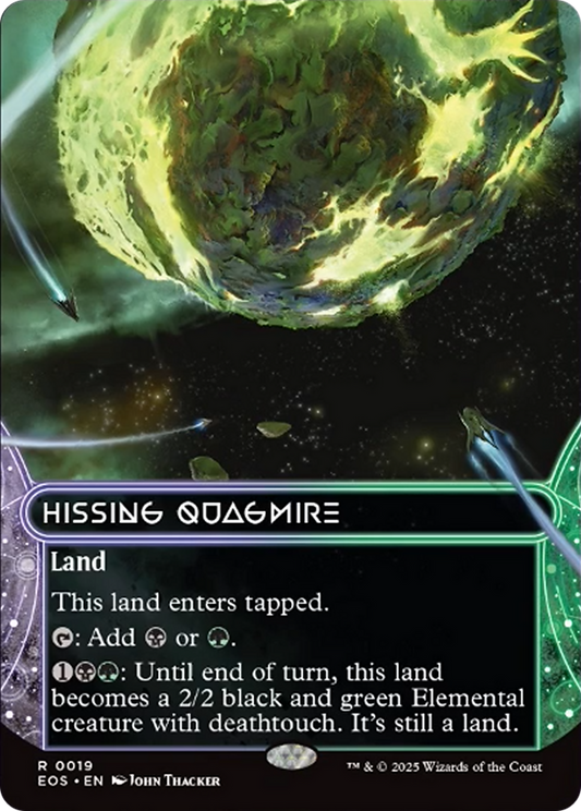 Hissing Quagmire (0019) (Borderless) [Edge of Eternities: Stellar Sights] [Foil]