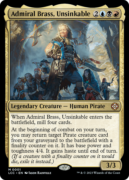 Admiral Brass, Unsinkable [The Lost Caverns of Ixalan Commander] [Foil]