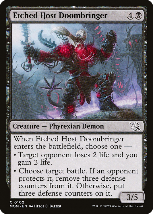 Etched Host Doombringer [March of the Machine] [Foil]