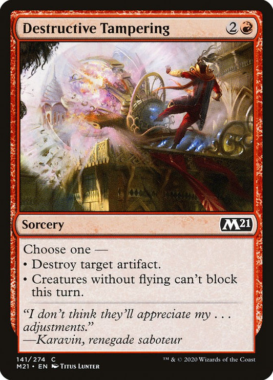 Destructive Tampering [Core Set 2021] [Foil]
