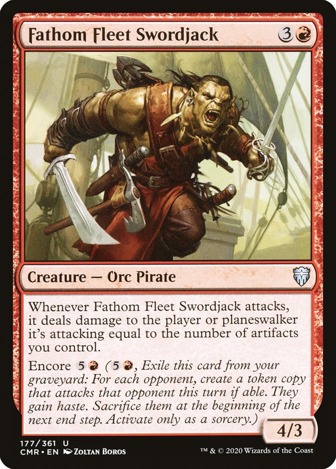 Fathom Fleet Swordjack [Commander Legends] [Foil]