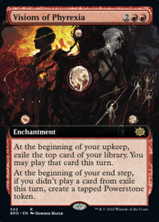 Visions of Phyrexia (Extended Art) [The Brothers' War] [Foil]