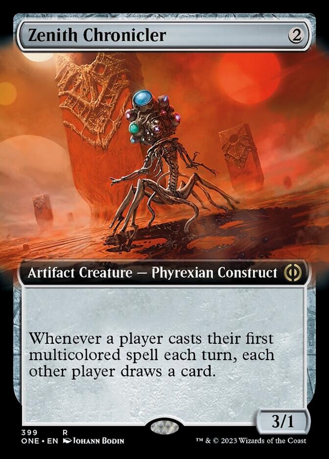 Zenith Chronicler (Extended Art) [Phyrexia: All Will Be One] [Foil]